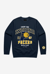 Indiana Pacers Washed Crewneck - Navy