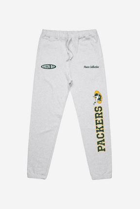 Green Bay Packers Washed Graphic Joggers - Ash