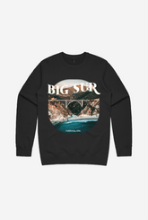 Big Sur Post Card Crewneck - Black