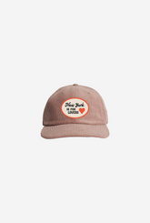 New York is for Lovers Patch Corduroy Cap - Hazy Pink