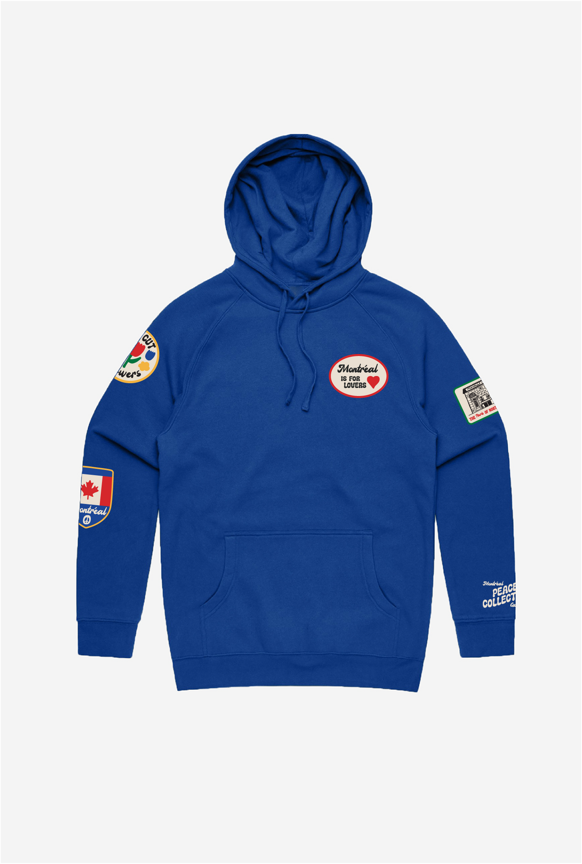 Montreal is for Lovers Patch Hoodie - Royal