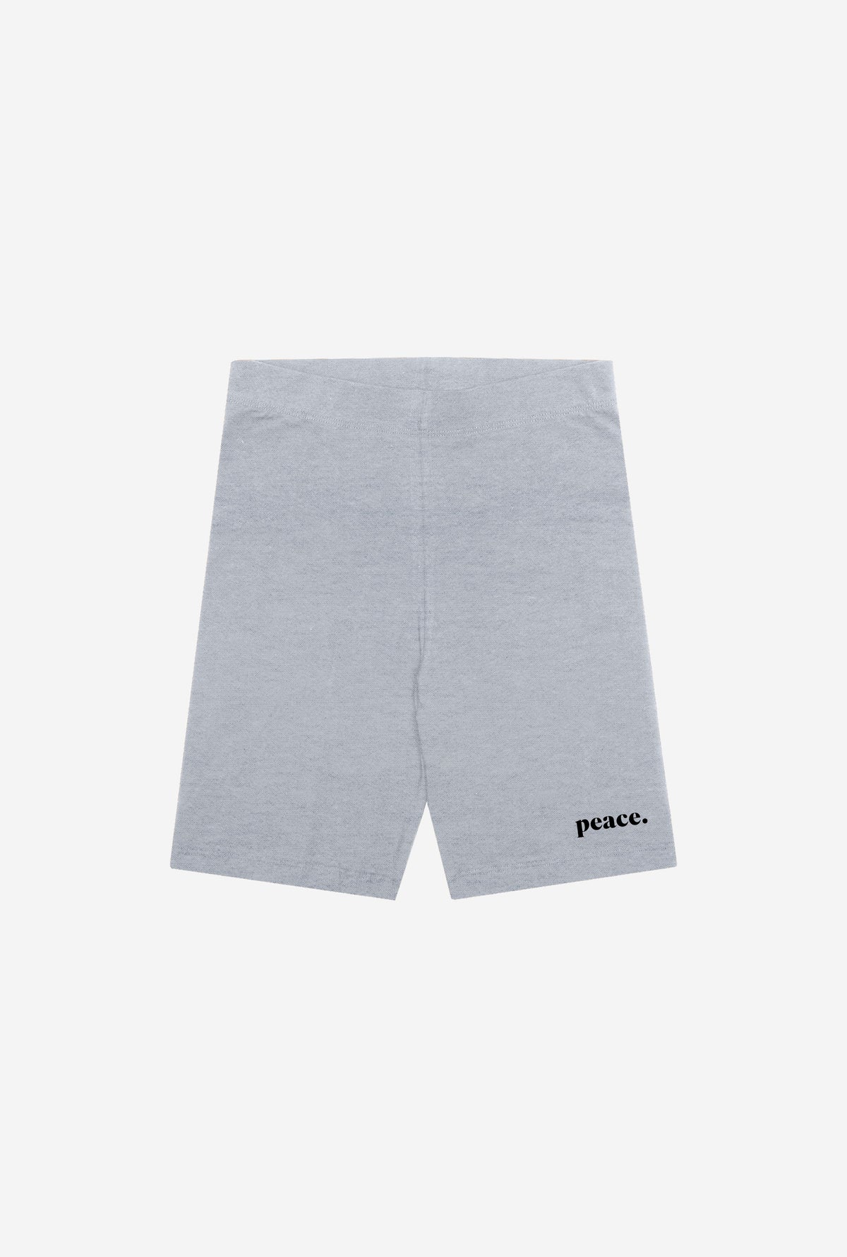 Peace Bike Shorts - Grey