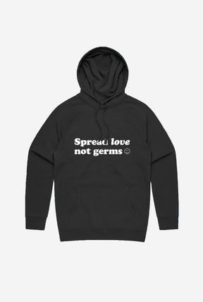 Spread Love, Not Germs Oversized Hoodie - Black