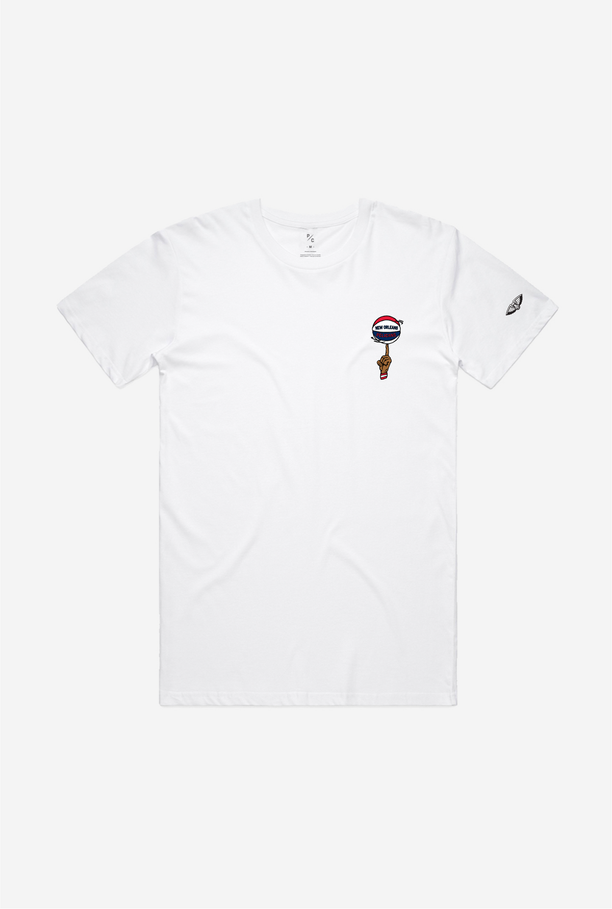 New Orleans Pelicans Spinning Ball T-Shirt - White