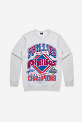 Philadelphia Phillies Vintage Cooperstown Collection Crewneck - Ash