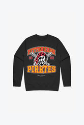 Pittsburgh Pirates Vintage Kids Crewneck - Black