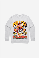 Pittsburgh Pirates Vintage Cooperstown Collection Crewneck - Ash