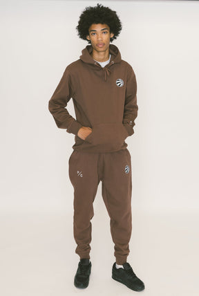 Toronto Raptors Logo Jogger - Espresso