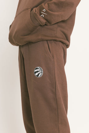 Toronto Raptors Logo Jogger - Espresso