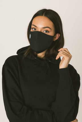 Gesichtsmaske mit Logo der Toronto Raptors – Schwarz