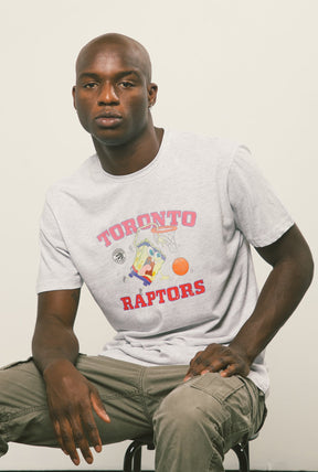 Toronto Raptors Spongebob T-Shirt - Ash