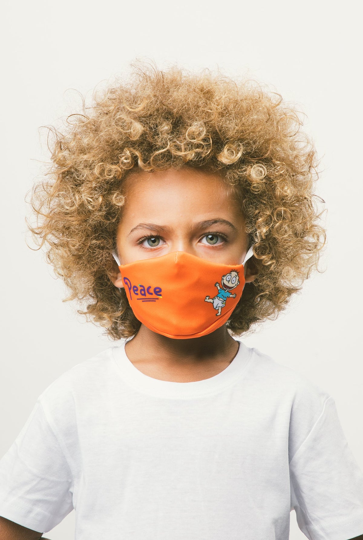 P/C x Rugrats Tommy Gesichtsmaske für Kinder - Orange
