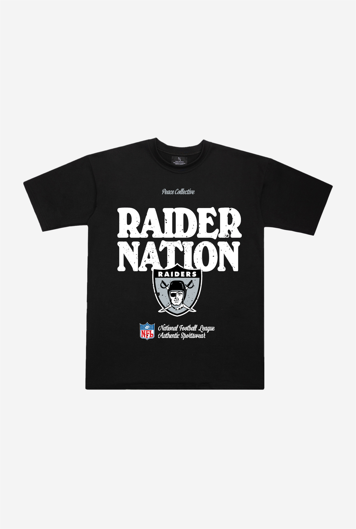 Oakland Raiders Vintage Ad Heavyweight T-Shirt - Black
