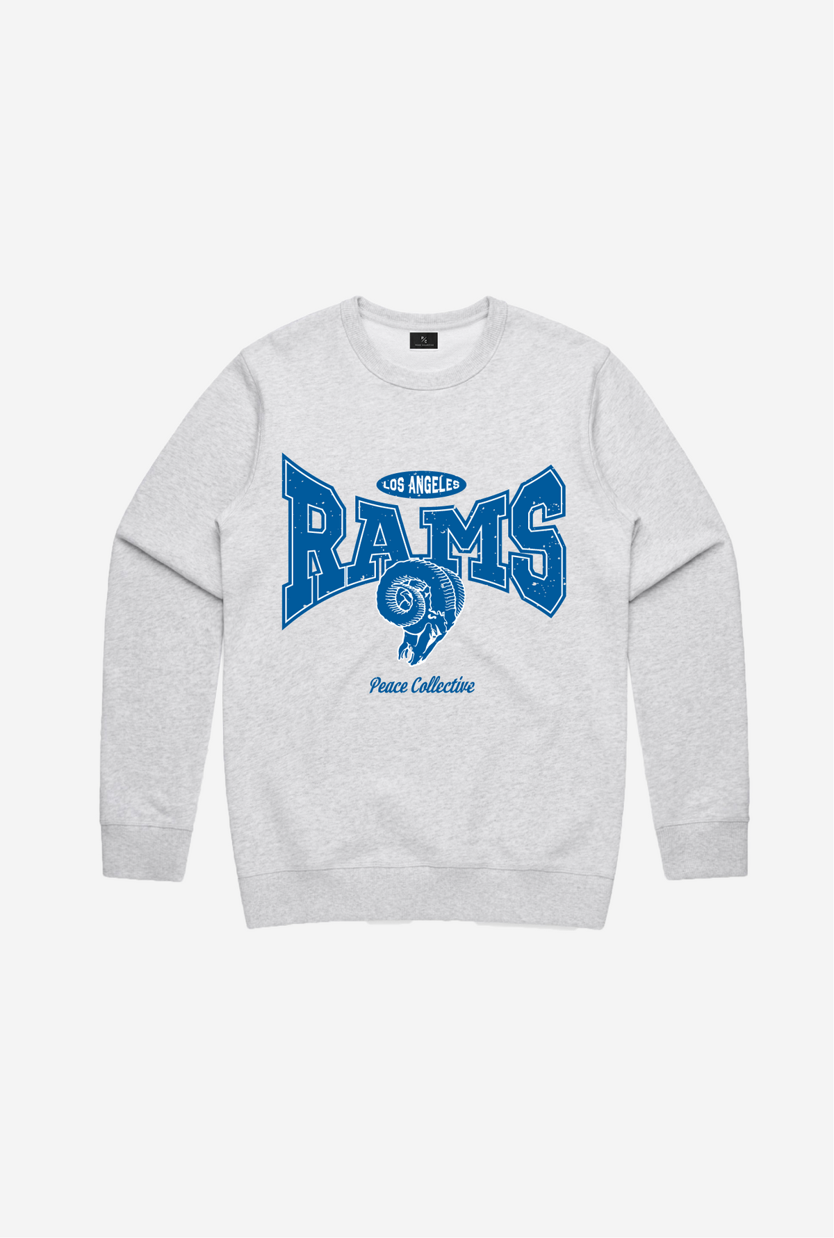 Los Angeles Rams Washed Graphic Crewneck - Ash