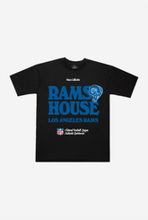 Los Angeles Rams Vintage Ad Heavyweight T-Shirt - Black