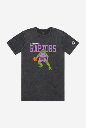 P/C x TMNT Toronto Raptors Stonewash T-Shirt - Black