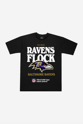 Baltimore Ravens Vintage Ad Heavyweight T-Shirt - Black
