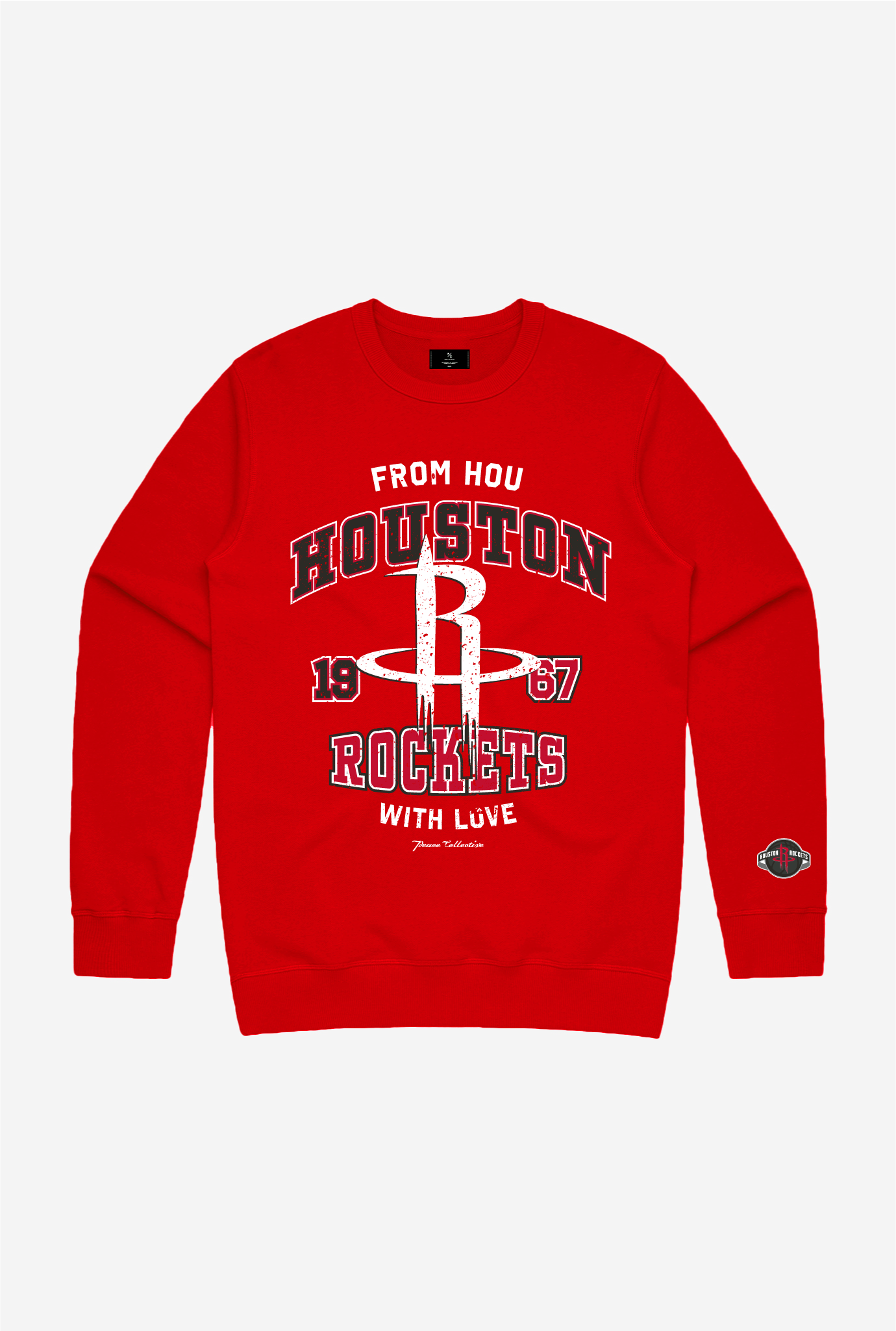 Houston Rockets Washed Crewneck - Red