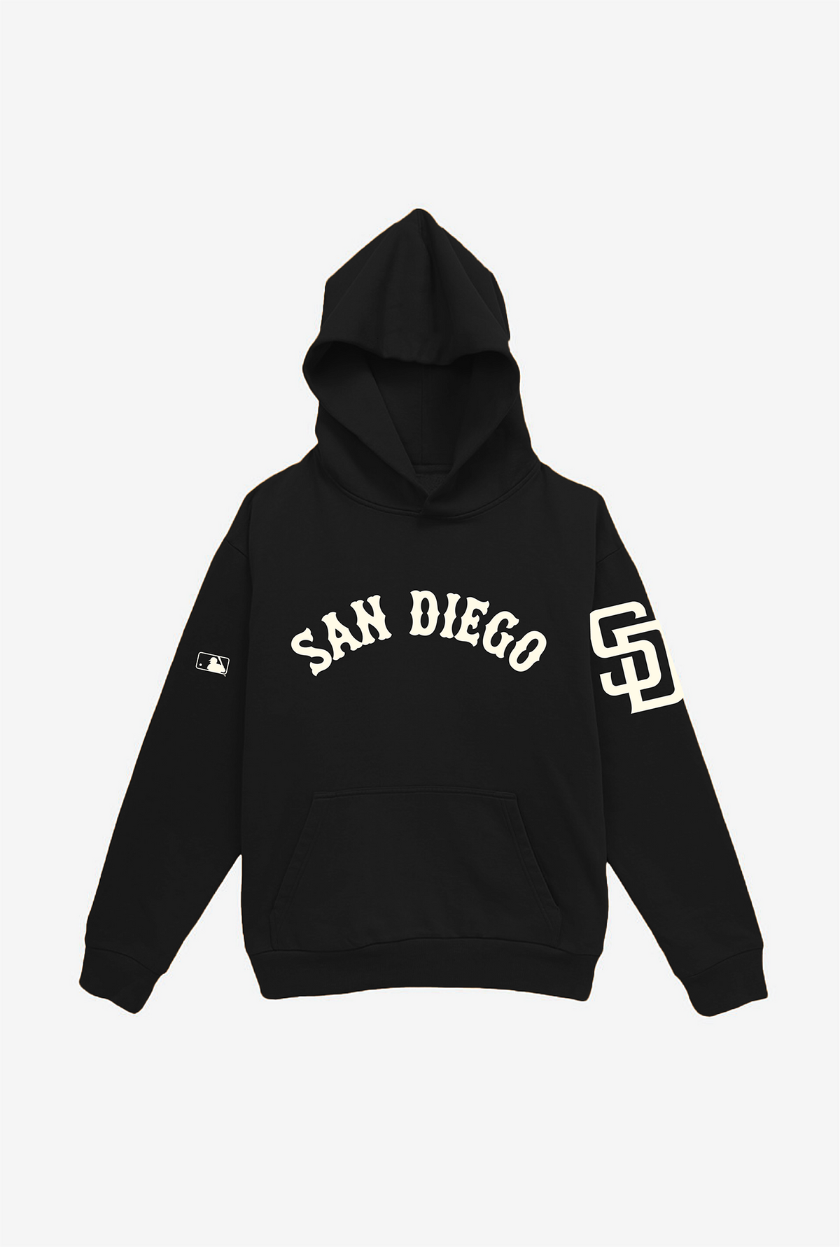 San Diego Padres Essential Heavyweight Hoodie - Black