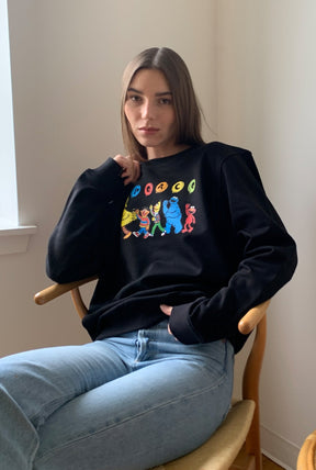 P/C x Sesame Street Balloon Crewneck - Black