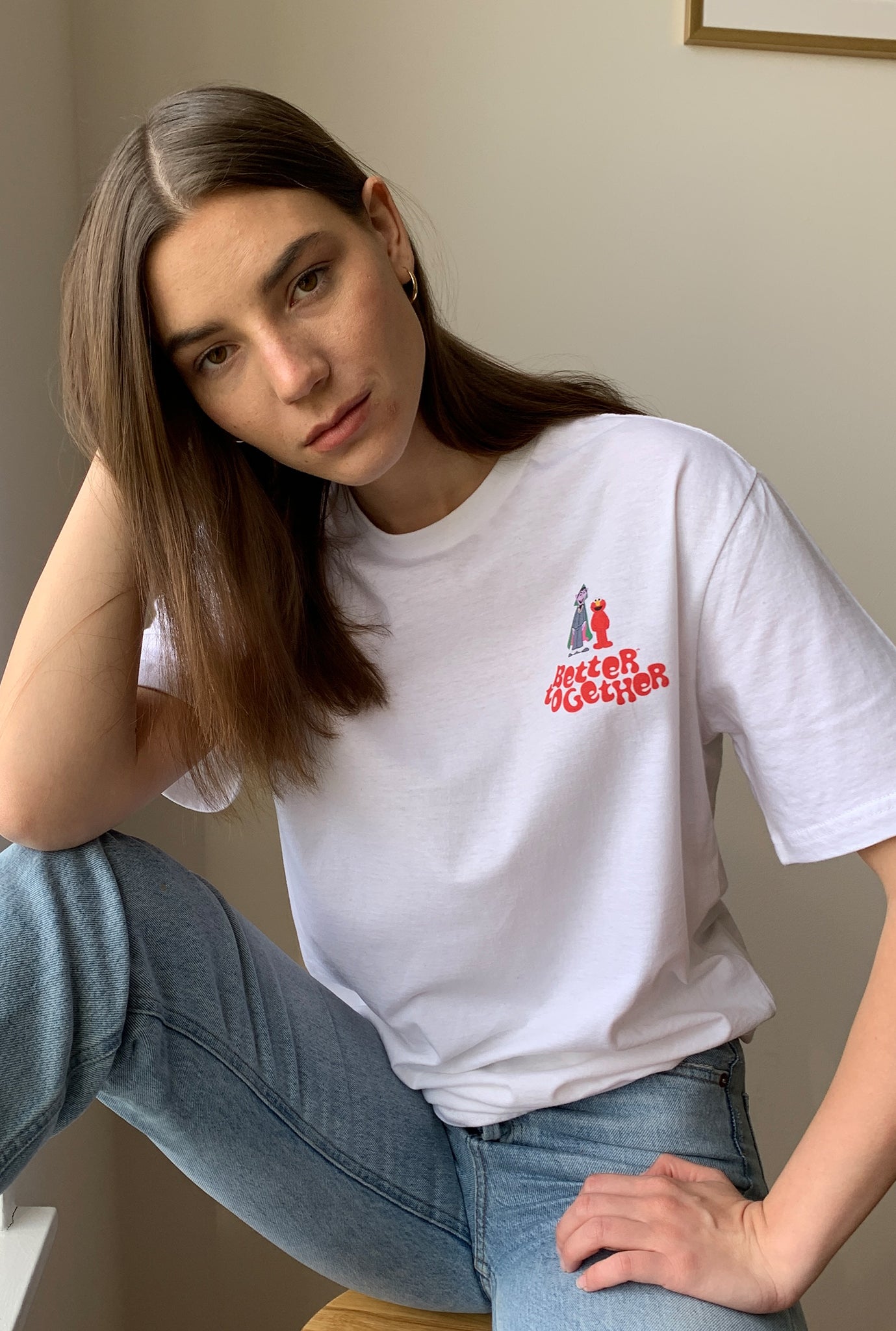 Count x Elmo Better Together T Shirt - White