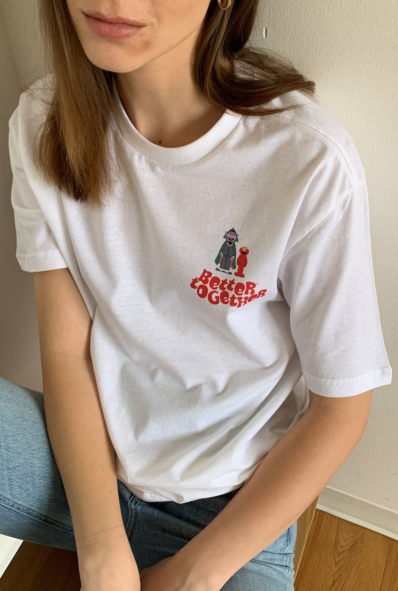 Count x Elmo Better Together T Shirt - White