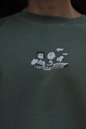 Peanuts Mental Health Matters Crewneck - Sage