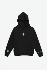 New Orleans Saints Logo Heavyweight Hoodie - Black