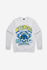 Seattle Mariners Vintage Cooperstown Collection Crewneck - Ash