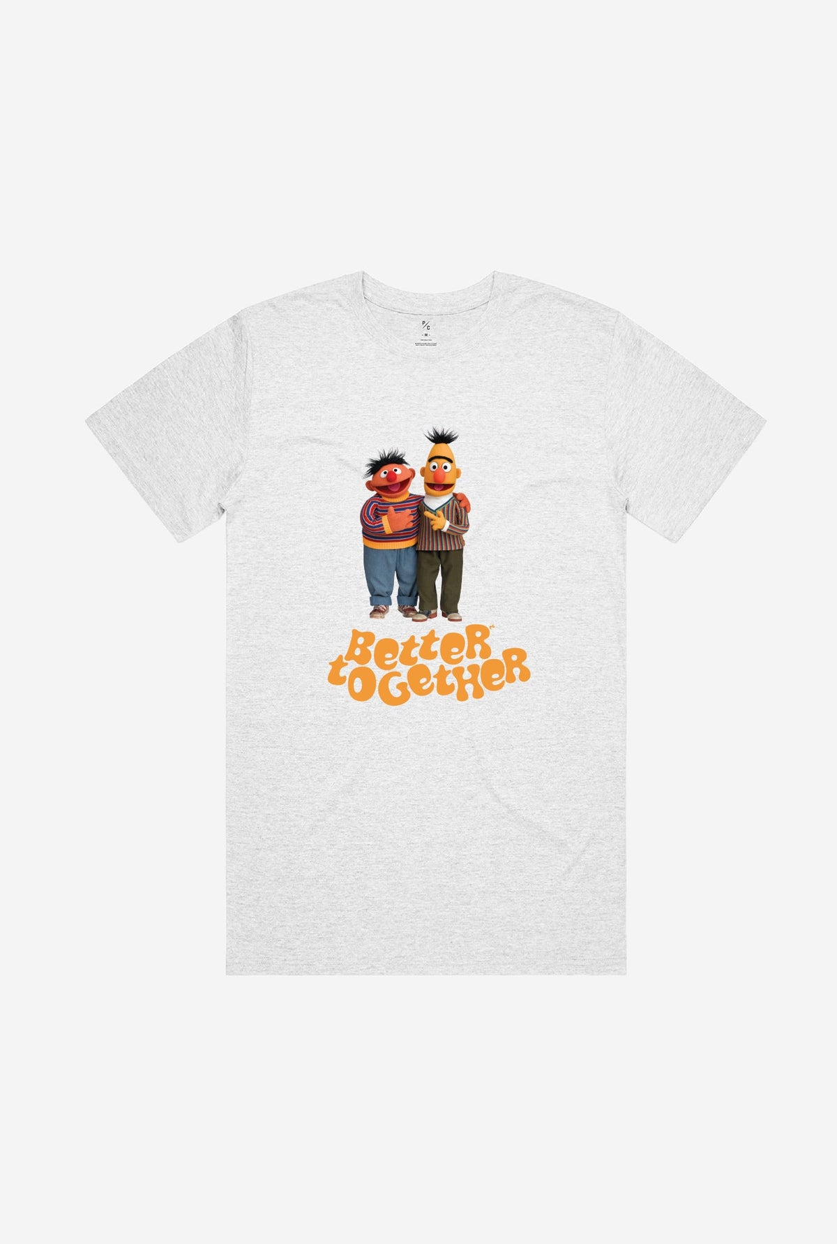Bert & Ernie Better Together T-Shirt - Ash