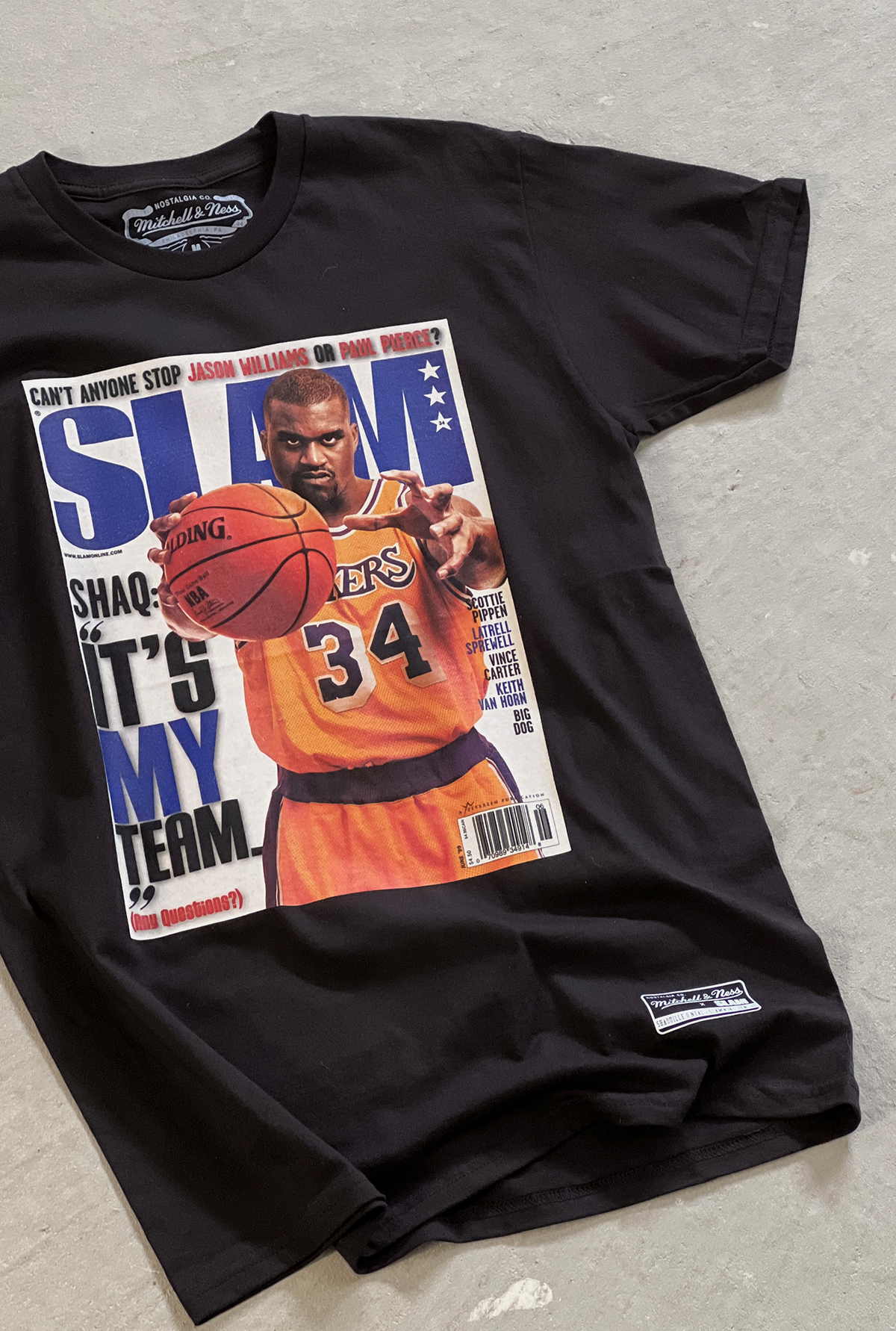 SLAM Cover Shaquille O'Neal T-Shirt - Black