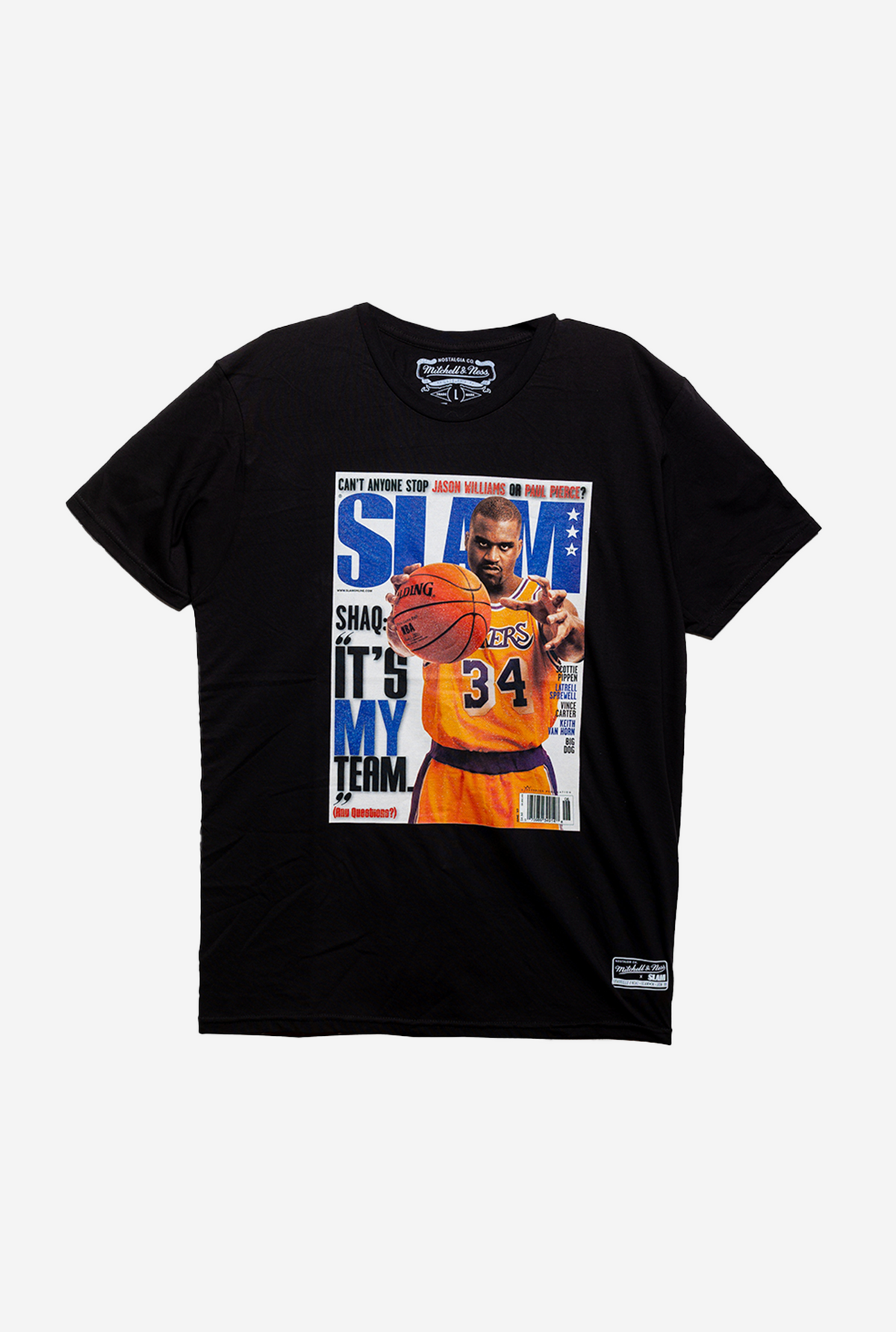SLAM Cover Shaquille O'Neal T-Shirt - Black