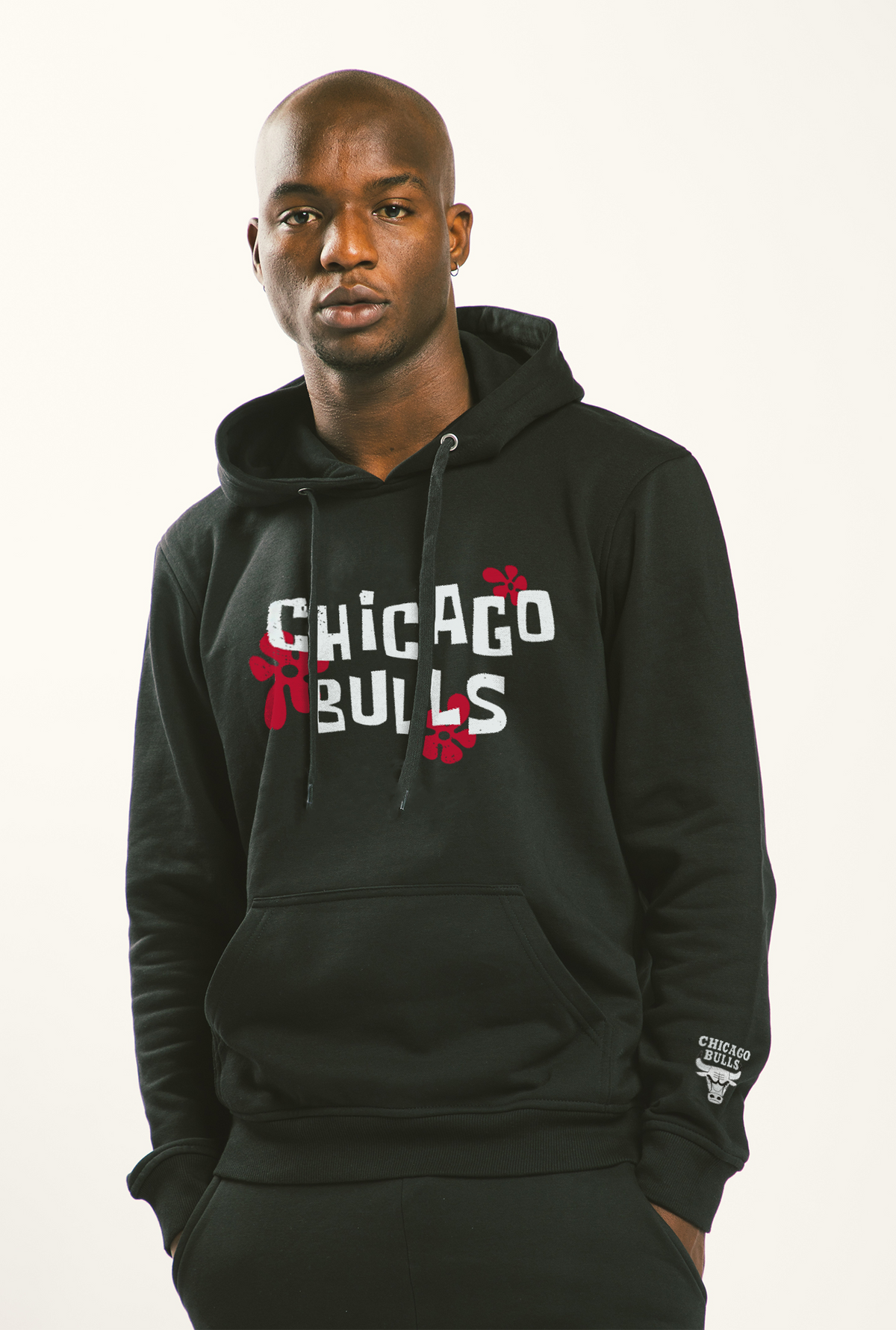 NBA x Spongebob Chicago Bulls Bikini Bottom Hoodie - Black