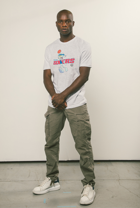Philadelphia 76ers Squidward Dunk T-Shirt - Ash