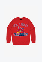 St. Louis Cardinals Vintage Kids Crewneck - Red