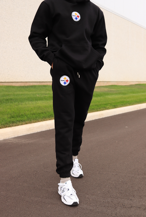 Pittsburgh Steelers Logo Heavyweight Jogger - Black