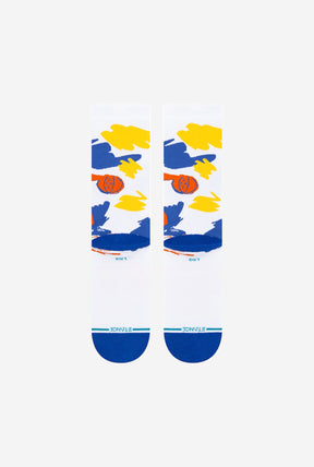 Steph Curry Paint Socks - White