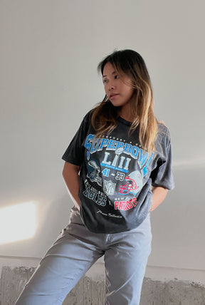Super Bowl LII: Philadelphia Eagles vs New England Patriots Stonewashed T-Shirt - Black