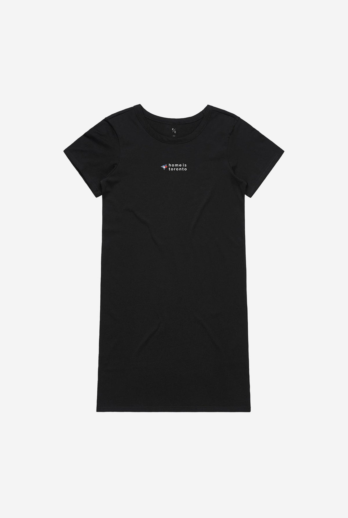 Toronto Blue Jays Home is Toronto T-Shirt Dress - Black