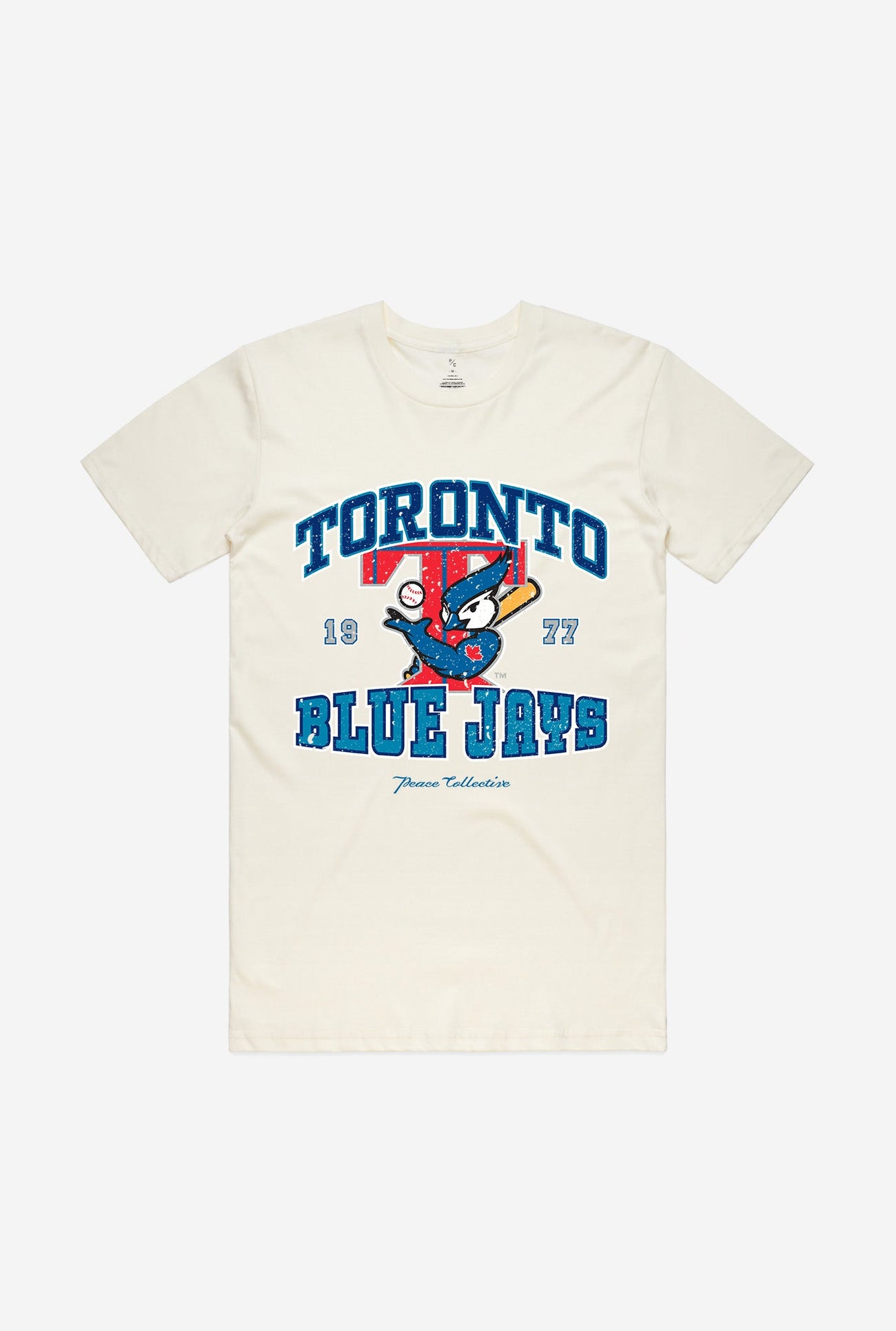 Toronto Blue Jays Vintage Washed T Shirt Ivory