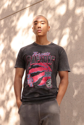 Toronto Raptors Stonewash T-Shirt - Black