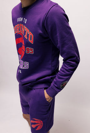 Toronto Raptors Washed Crewneck - Purple