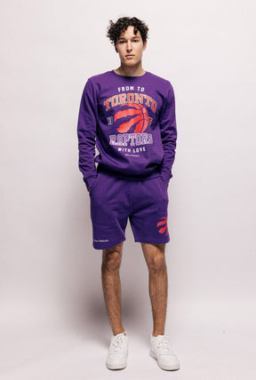 Toronto Raptors Fleece Shorts - Purple
