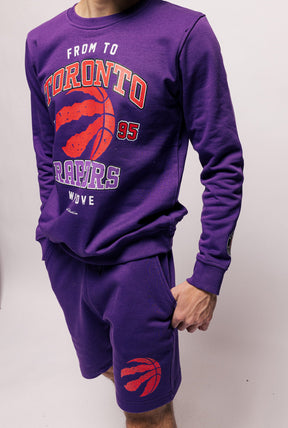 Toronto Raptors Fleece Shorts - Purple