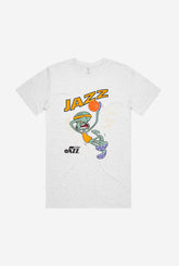 Utah Jazz Squidward T-Shirt - Ash