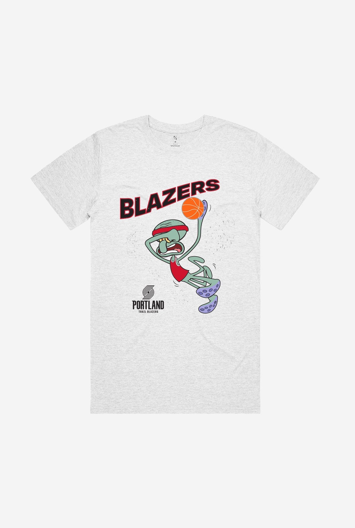 Portland Trailblazers Squidward T-Shirt - Ash
