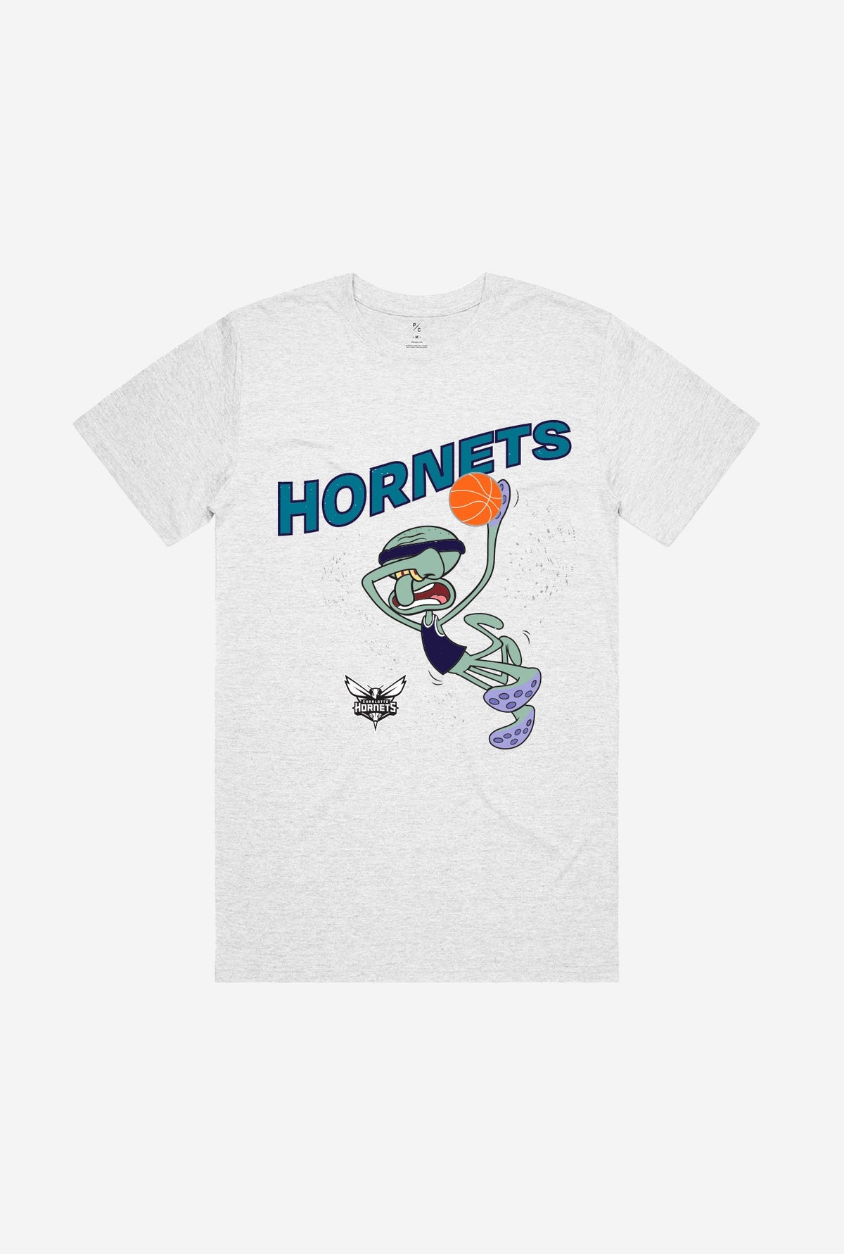 Charlotte Hornets Squidward T-Shirt - Ash
