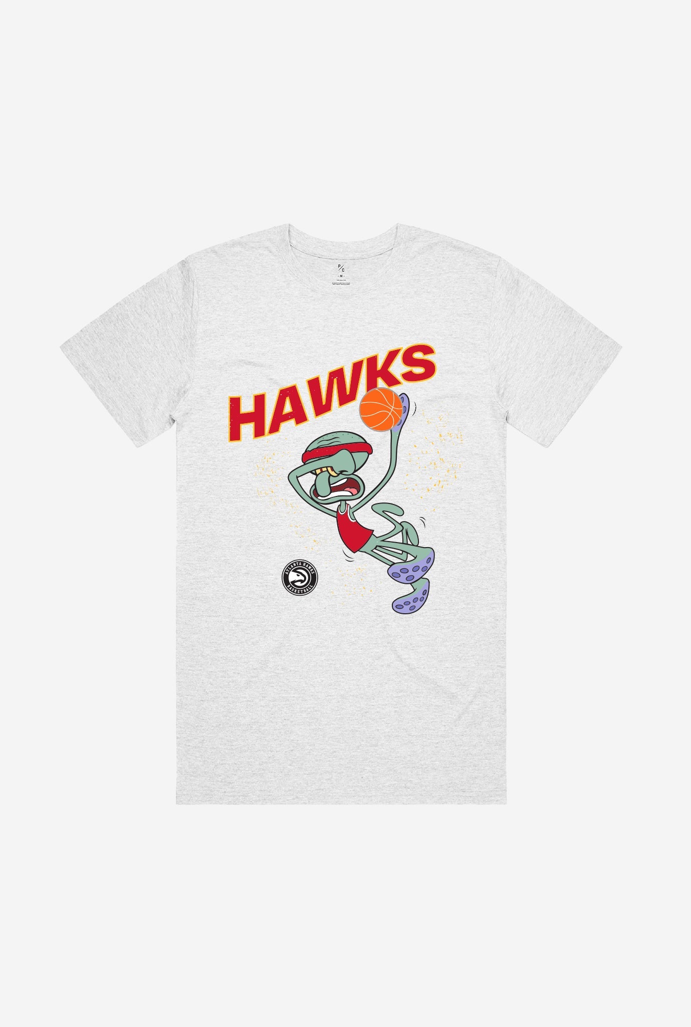 Atlanta Hawks Squidward T-Shirt - Ash