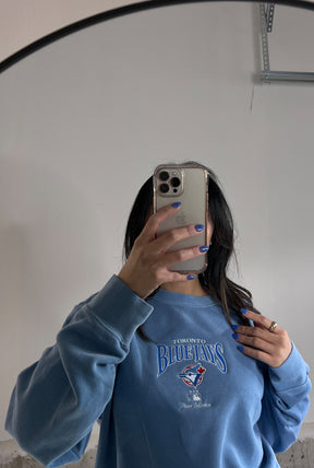 Toronto Blue Jays Vintage Embroidered Crewneck - Blue