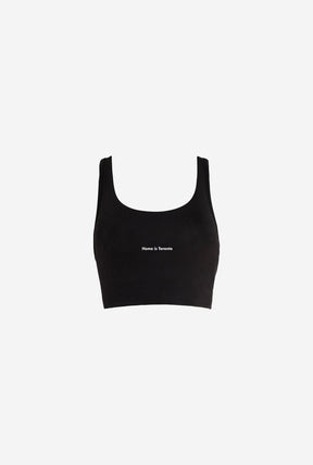 Home is Toronto Minimal Bra Top - Black